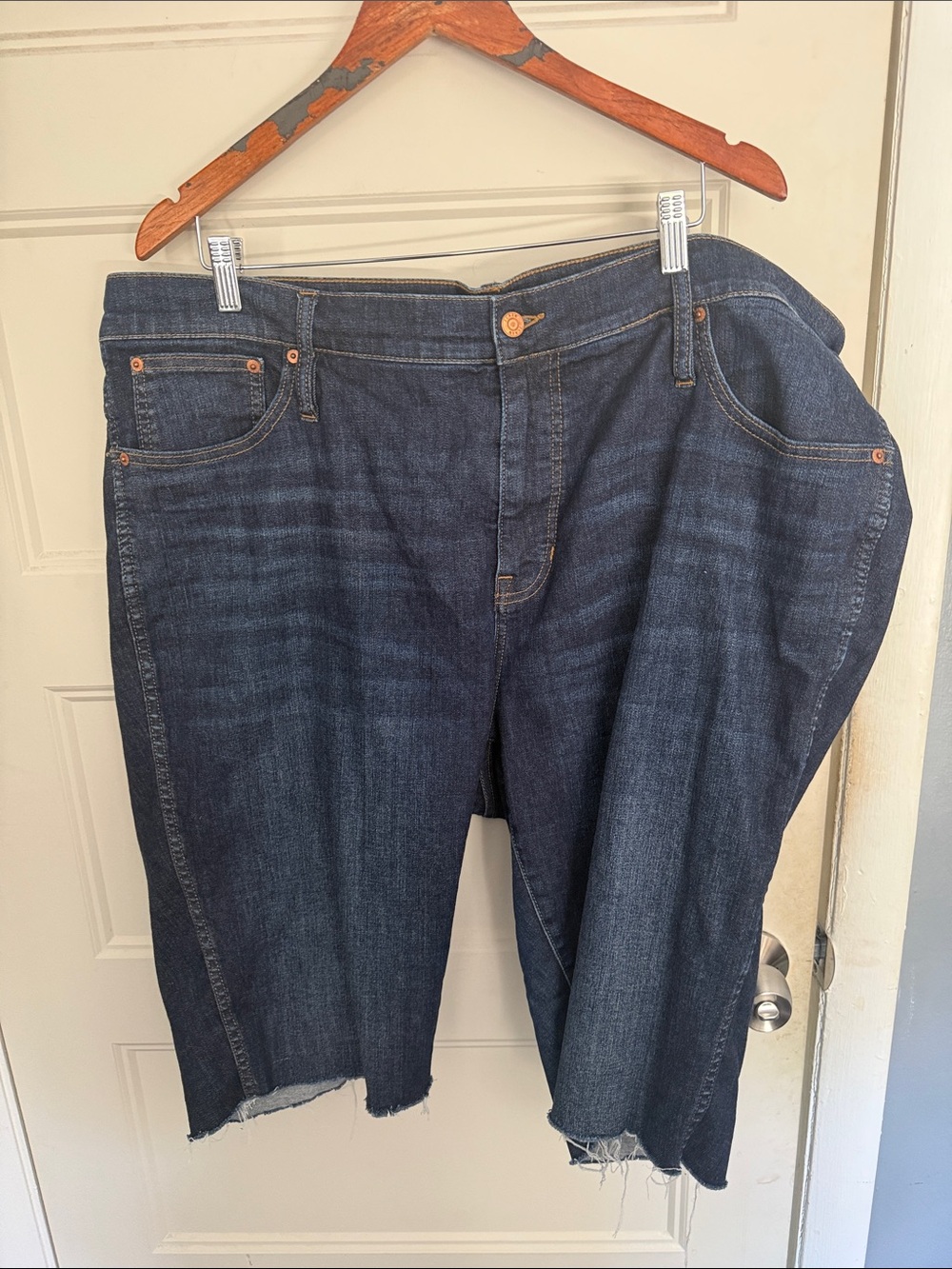 J. Crew Dark Blue Denim Cutoff Jeans Shorts
